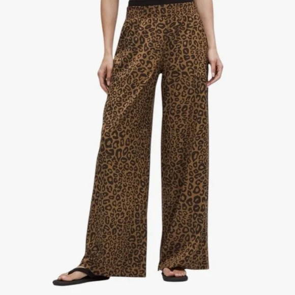 Lululemon Swift Mid-rise Leopard Print Wide-Leg Pants - Picture 2 of 4